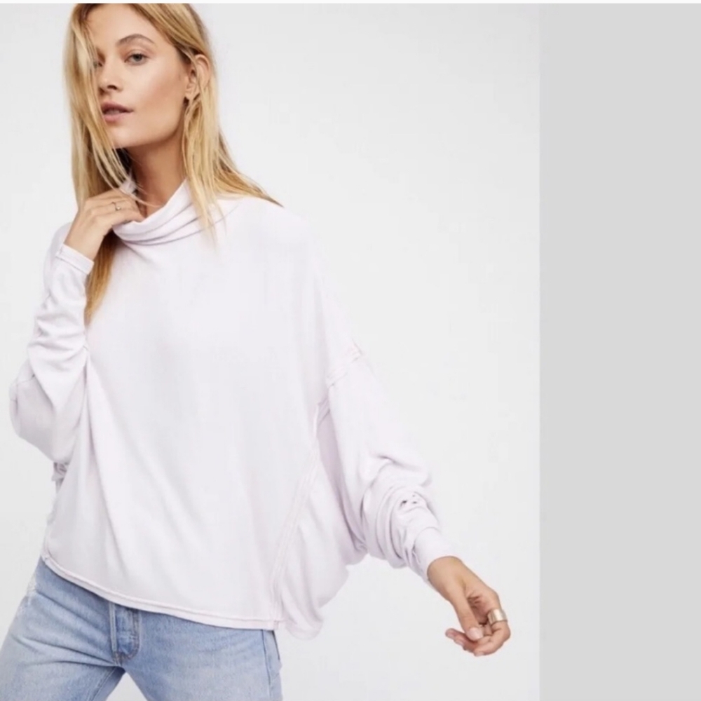 We the Free Pullover Turtleneck Oversized Dolman Sleeve